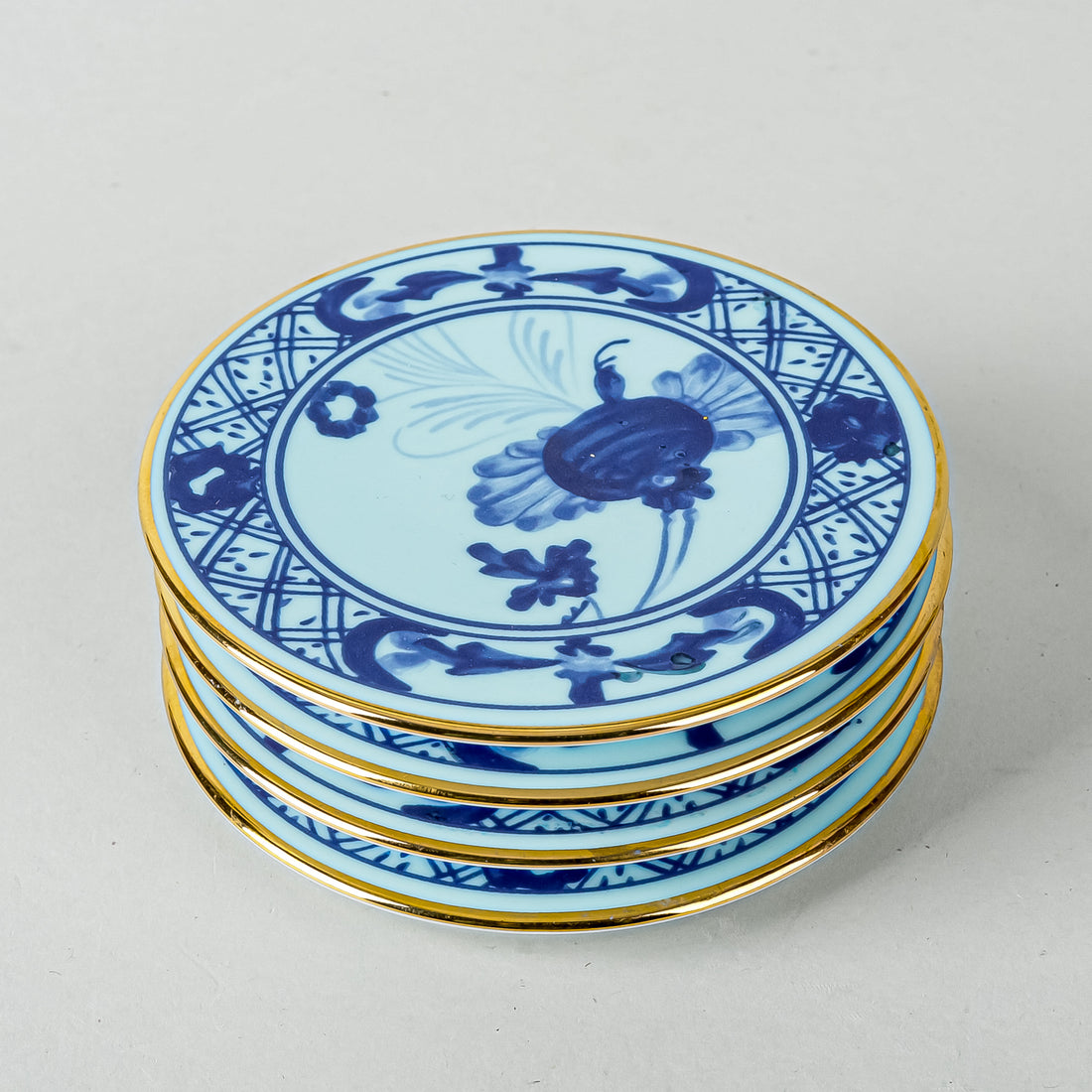 RICHARD GINORI Oriente Italiano Iris Coasters Set of 4