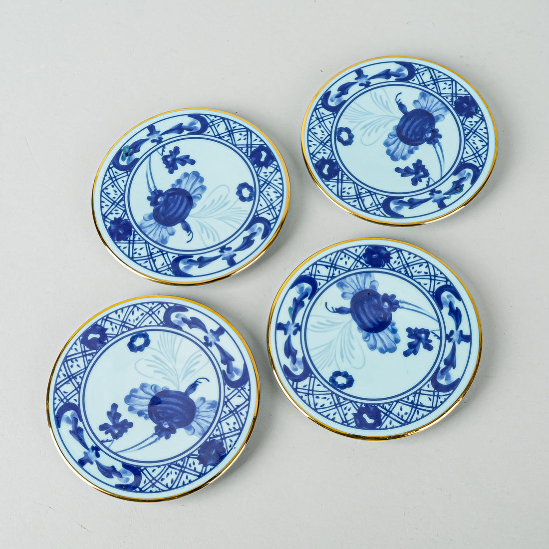 RICHARD GINORI Oriente Italiano Iris Coasters Set of 4