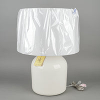 RALPH LAUREN White Ceramic Lamps w/Shades Set of 2