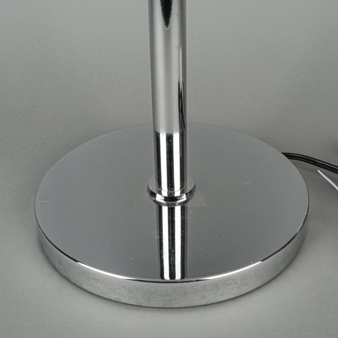 ALICO INDUSTRIES Chrome Lamp w/White Glass Shade