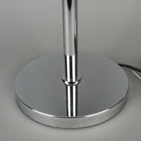 ALICO INDUSTRIES Chrome Lamp w/White Glass Shade