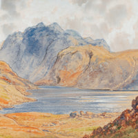 G. Trevor - Landscape "English Lakes" Watercolour On Paper