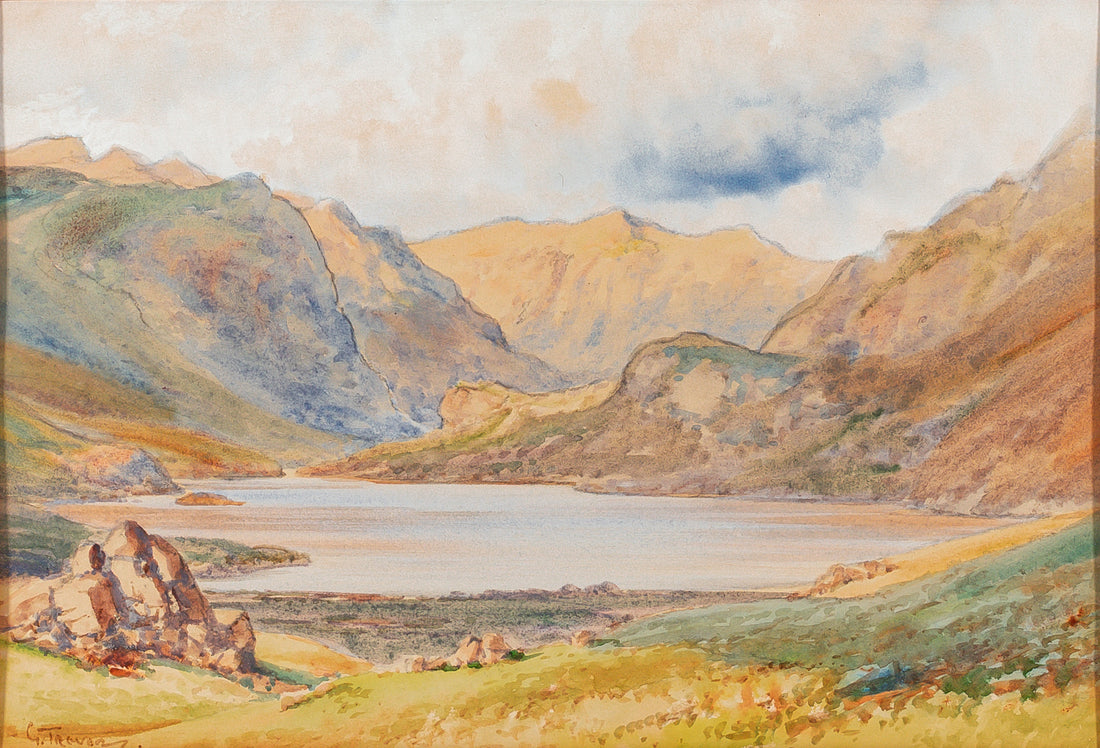 G. Trevor - Landscape "Southwaite Farm" Watercolour On Paper