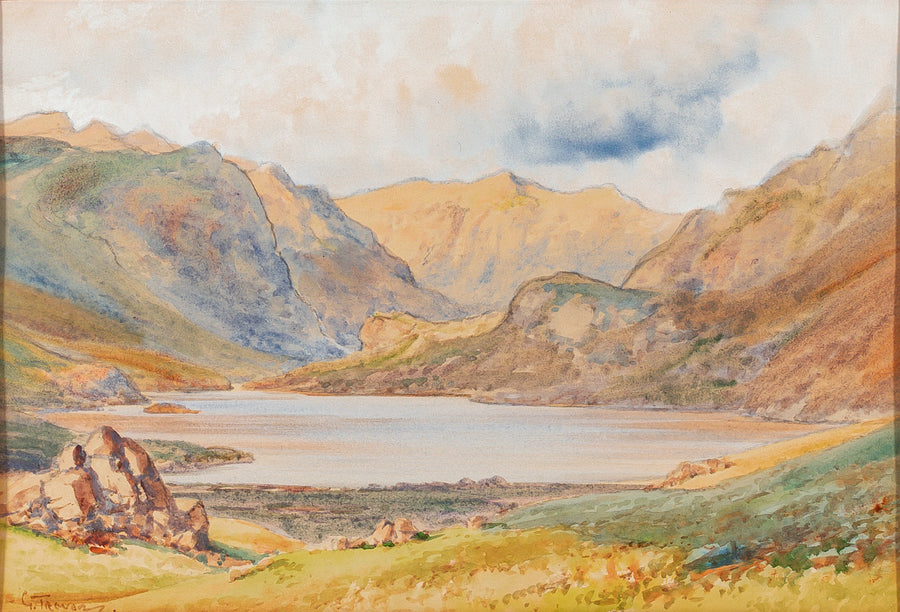 G. Trevor - Landscape "Southwaite Farm" Watercolour On Paper