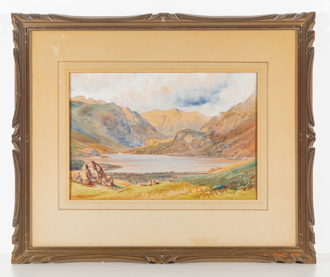 G. Trevor - Landscape "Southwaite Farm" Watercolour On Paper