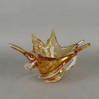 CHALET Free Form Art Glass Ashtray