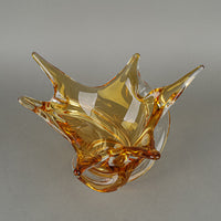 CHALET Free Form Art Glass Ashtray
