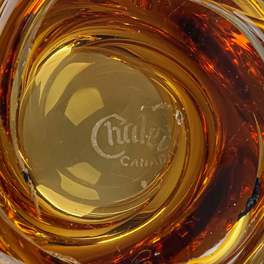 CHALET Free Form Art Glass Ashtray