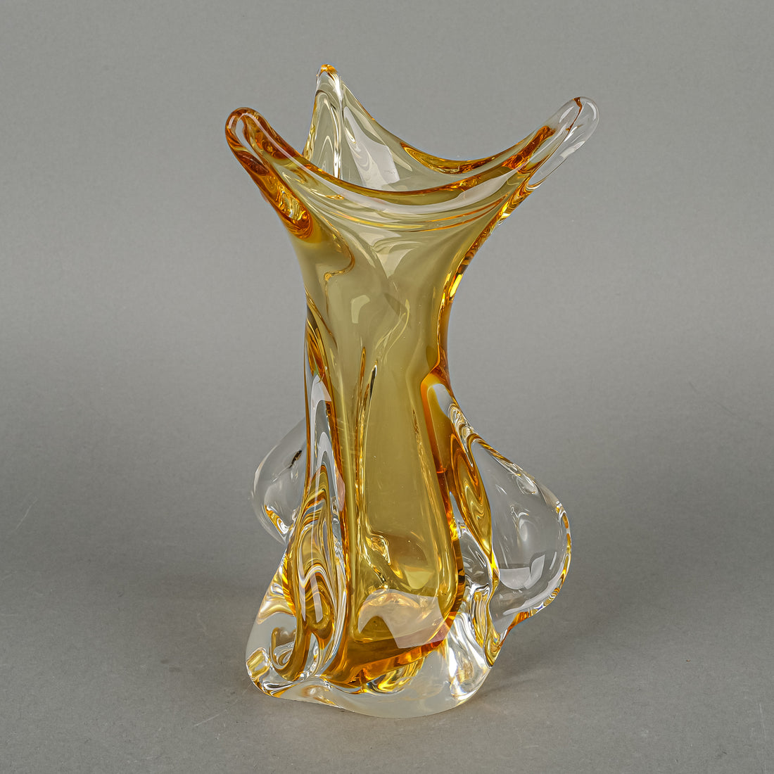 CHALET Free Form Art Glass Vase
