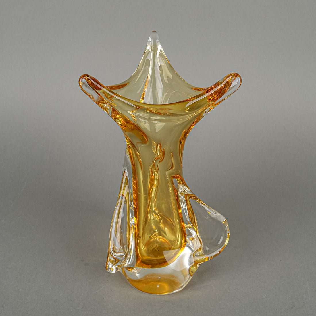 CHALET Free Form Art Glass Vase