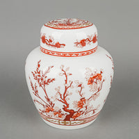 COALPORT Indian Tree Coral Lidded Ginger Jar