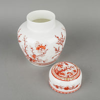 COALPORT Indian Tree Coral Lidded Ginger Jar
