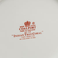 COALPORT Indian Tree Coral Lidded Ginger Jar