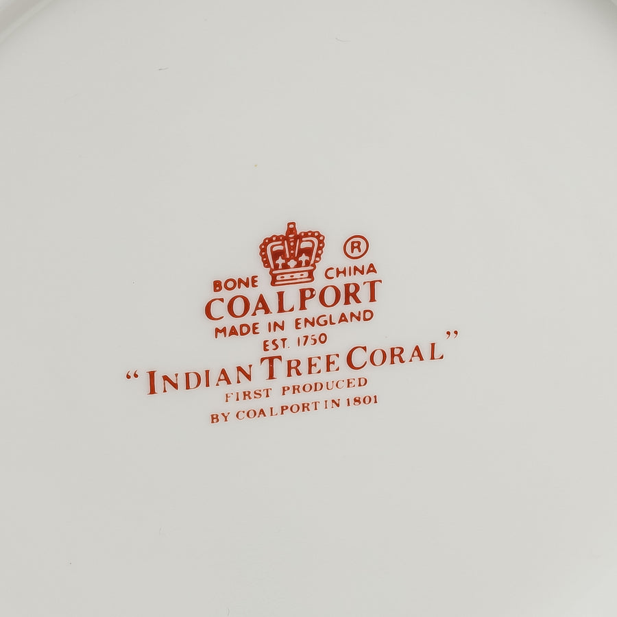 COALPORT Indian Tree Coral Lidded Ginger Jar