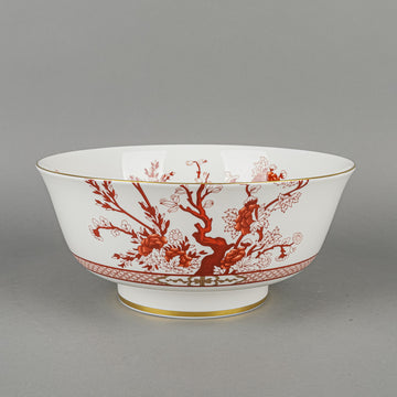 COALPORT Indian Tree Coral Footed Serving Bowl