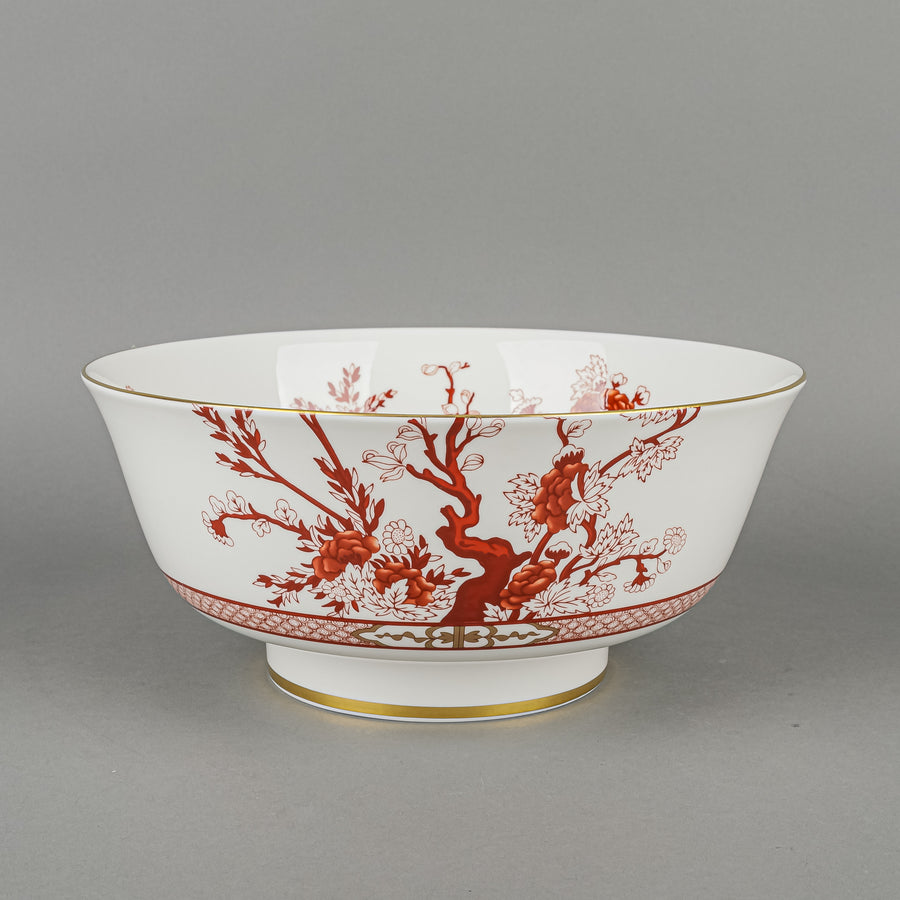 COALPORT Indian Tree Coral Footed Serving Bowl