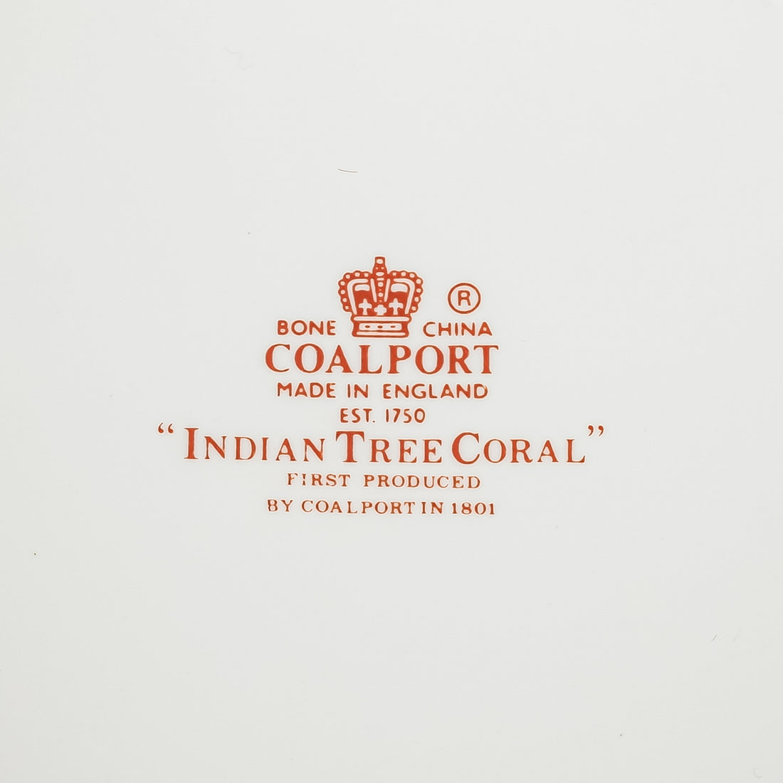COALPORT Indian Tree Coral Footed Serving Bowl