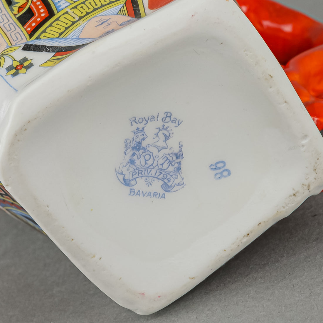 ROYAL BAYREUTH Devil And Cards Creamer