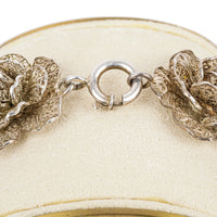 Siliver Filigree Flower Link Bracelet