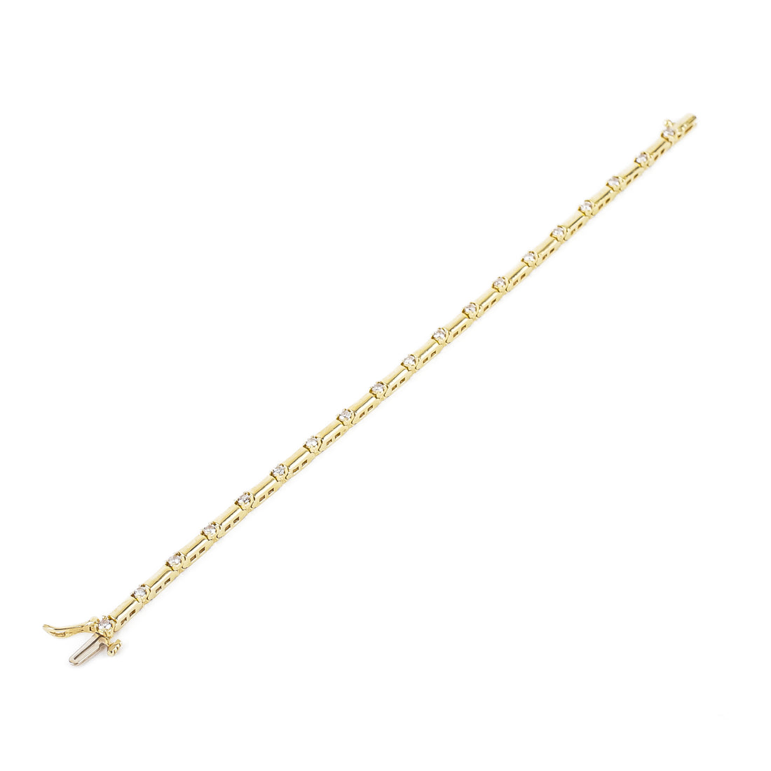 14K Yellow Gold Diamond Bracelet