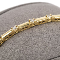 14K Yellow Gold Diamond Bracelet