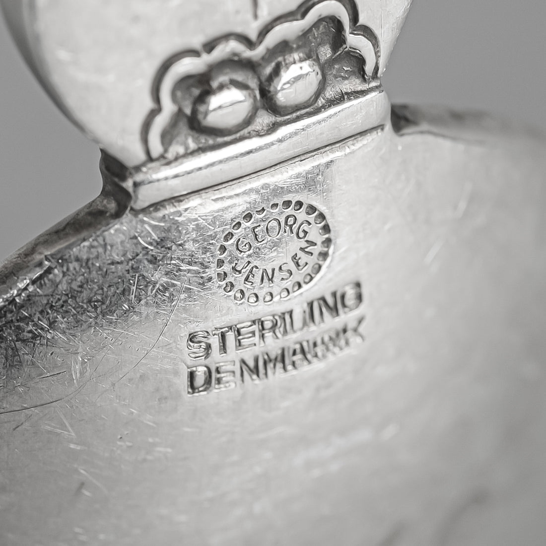 GEORG JENSEN Cactus Sterling Jam/Sugar Spoon