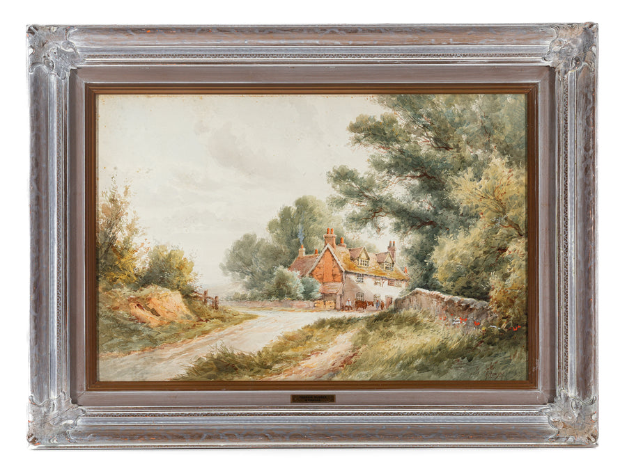 H. Rawson (British 19th C.) "Oggham Sussex" Watercolour On Paper