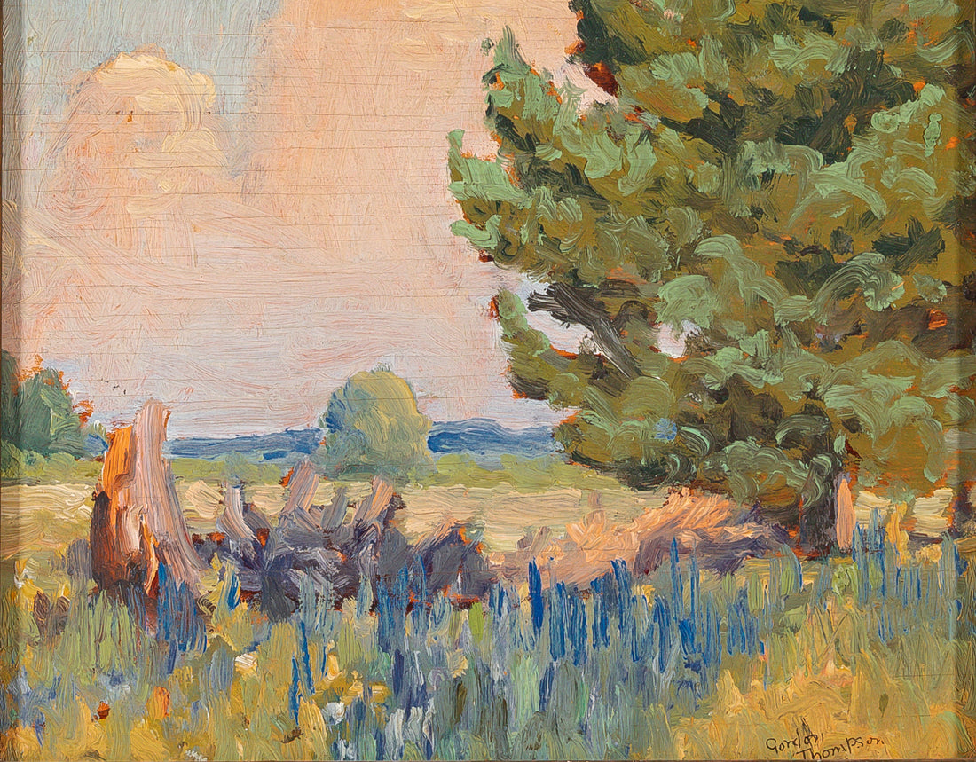 Gordon Thompson, Landscape Oil On Board