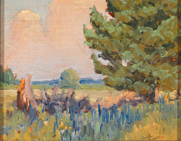 Gordon Thompson, Landscape Oil On Board