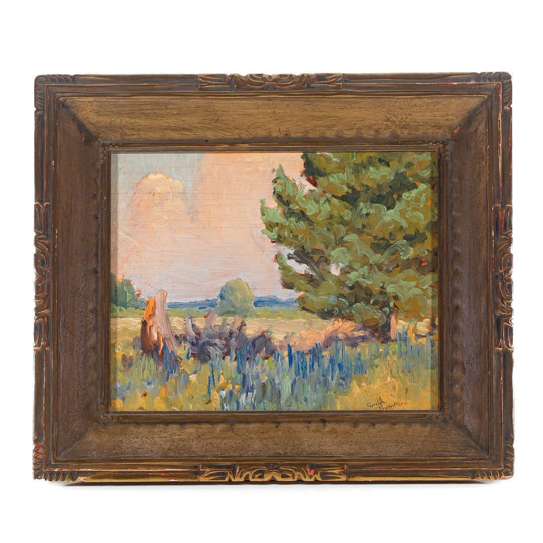 Gordon Thompson, Landscape Oil On Board