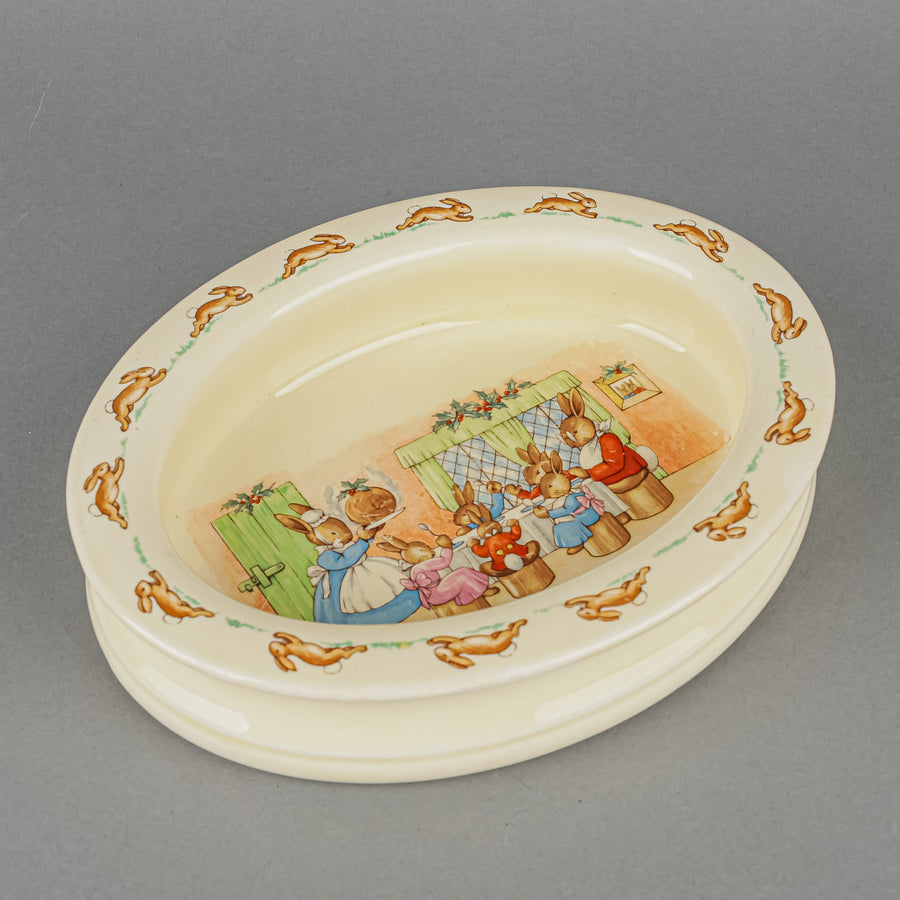 ROYAL DOULTON Barbara Vernon Bunnykins Oval Baby Bowl