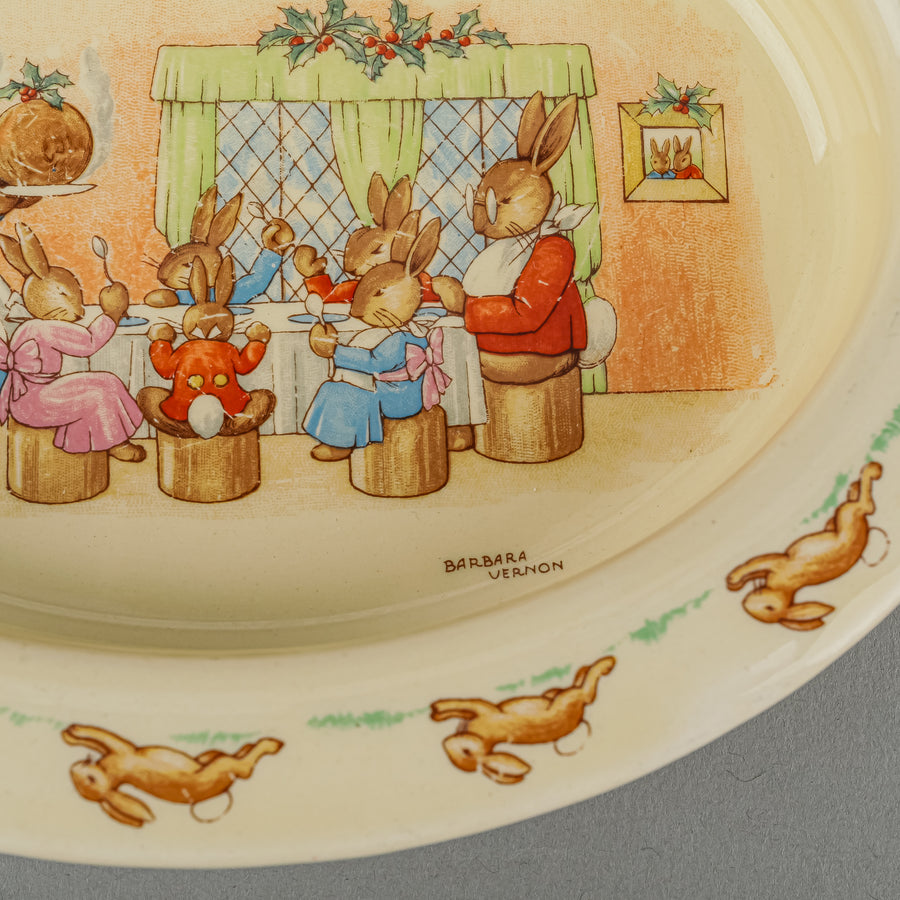 ROYAL DOULTON Barbara Vernon Bunnykins Oval Baby Bowl