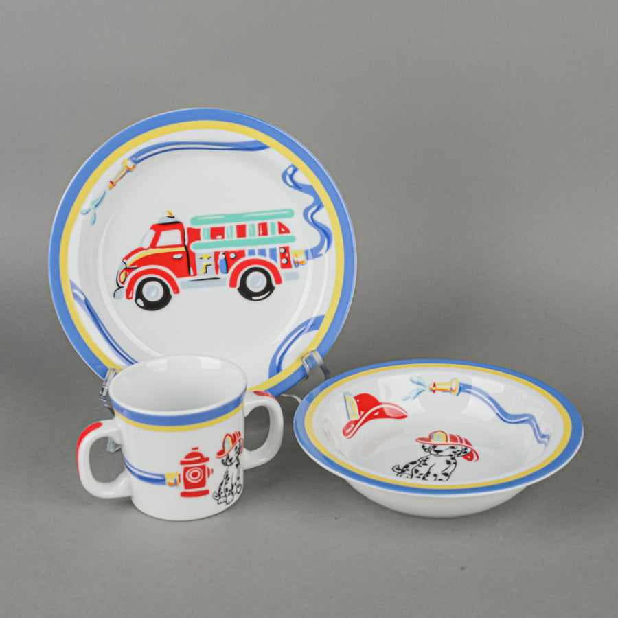 TIFFANY & CO Fire Station Blue Baby Set 3 Pieces