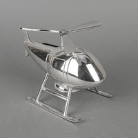 BIRKS Helicopter Silverplate Coin Bank