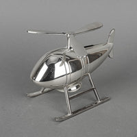 BIRKS Helicopter Silverplate Coin Bank