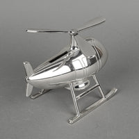 BIRKS Helicopter Silverplate Coin Bank