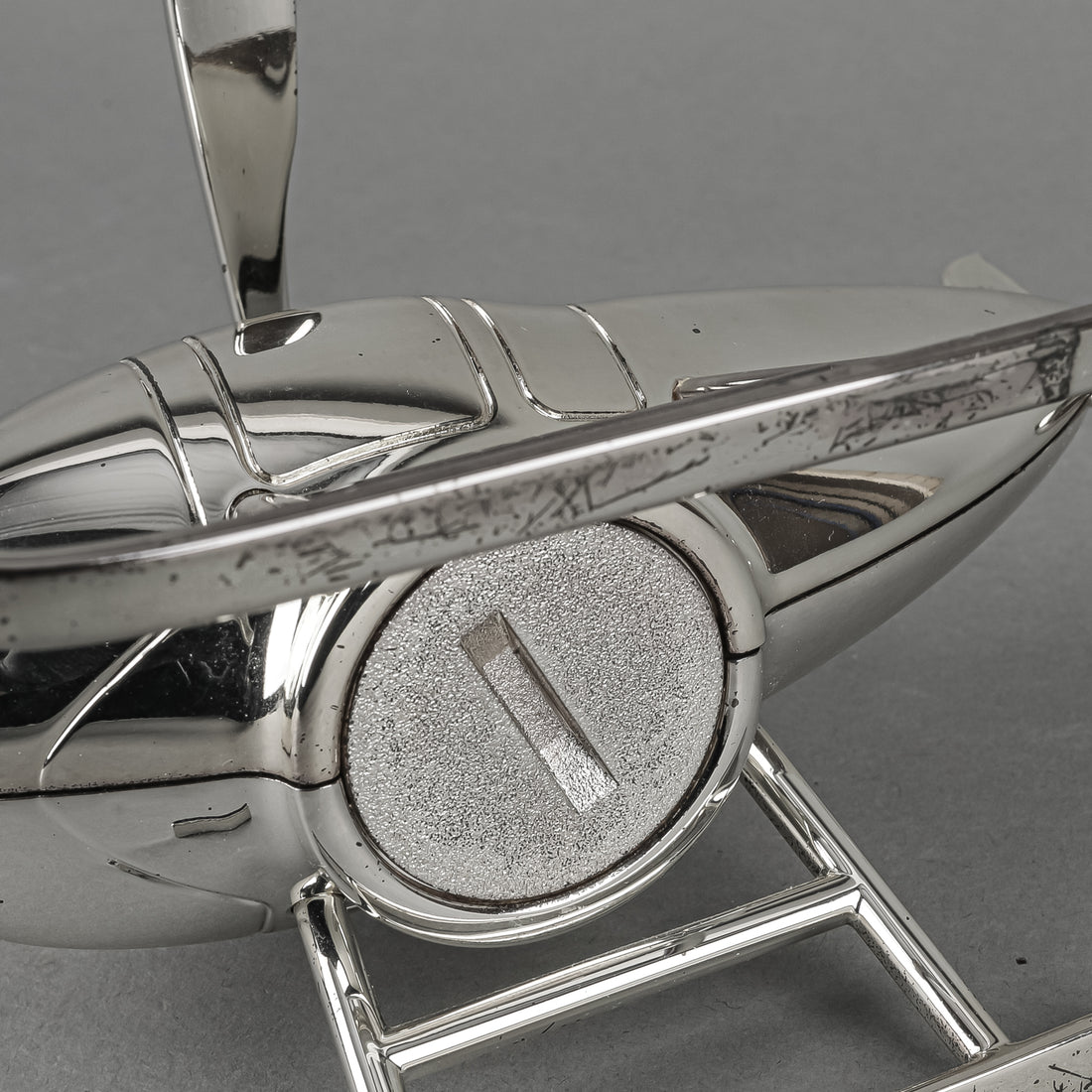 BIRKS Helicopter Silverplate Coin Bank