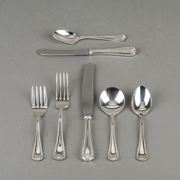 BIRKS Regency Plate Cascade Silverplate Luncheon Flatware 12 Place Settings Plus Extras