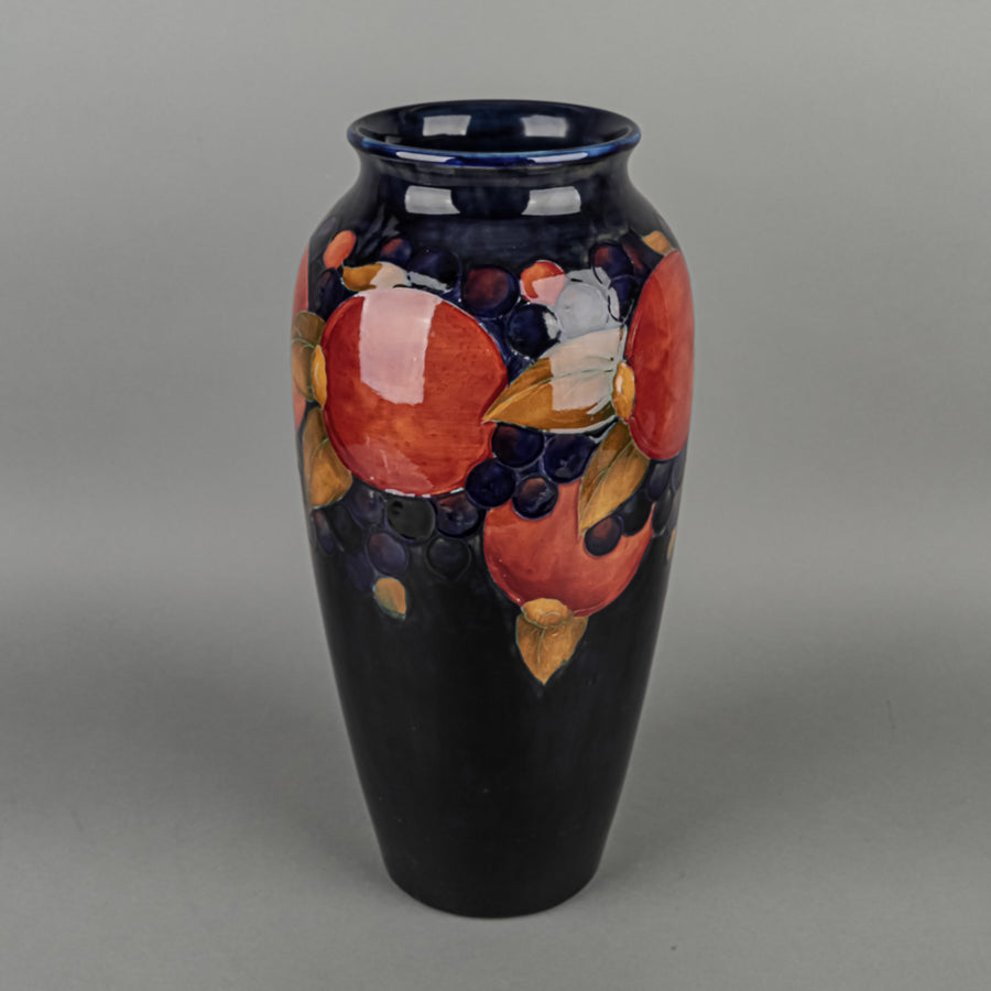 MOORCROFT Pomegranate Blue Ground Vase