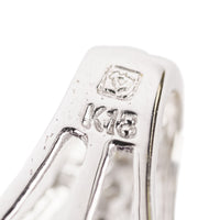 18K White Gold Oval Amethyst Diamond Pendant