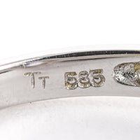 14K White Gold Oval Tanzanite Diamond Cluster Ring