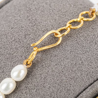 18K Yellow Gold Ruby & Freshwater Pearl Bracelet