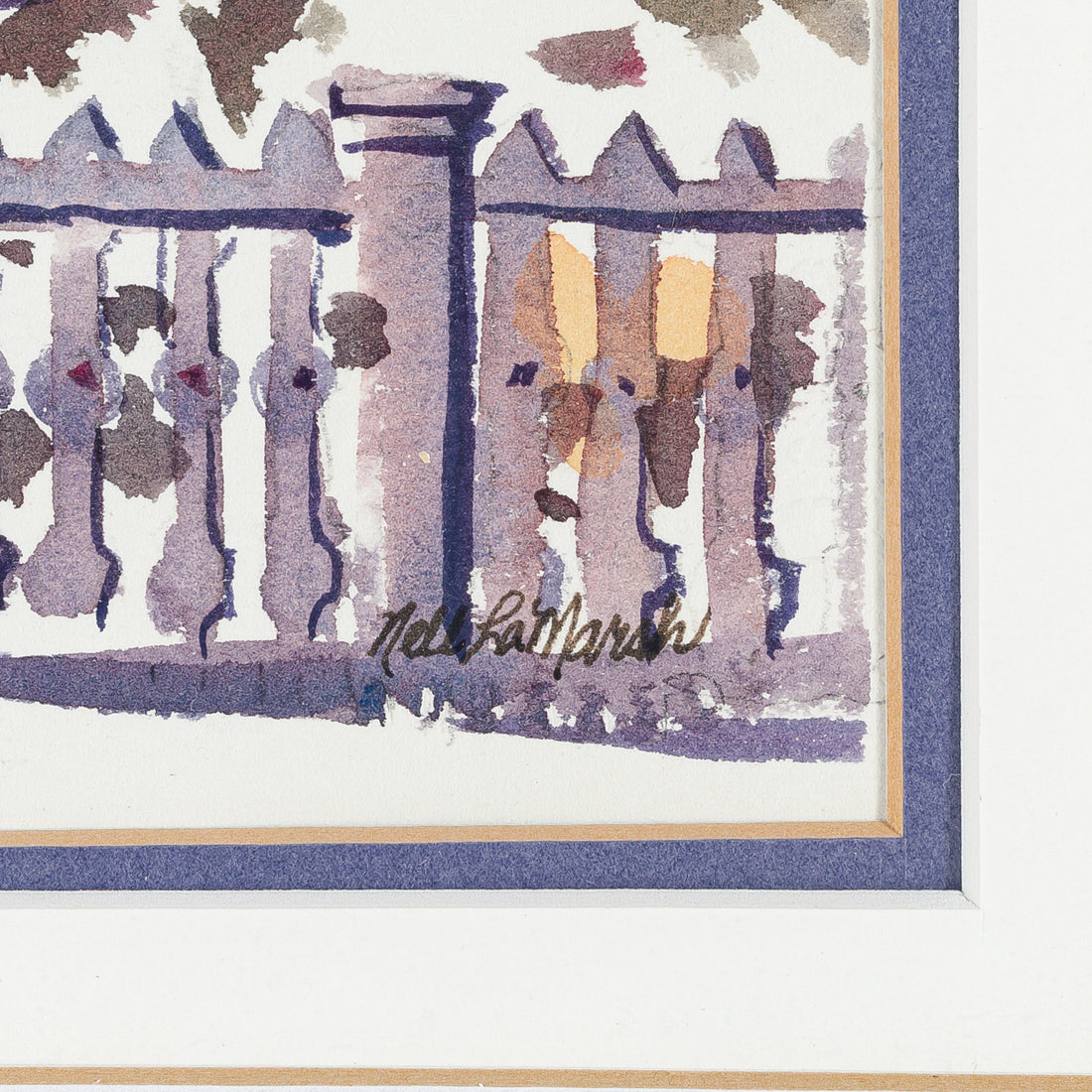 Nell LaMarsh (Canadian 1934-2023) Toronto Victorian Home Watercolour on paper