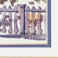 Nell LaMarsh (Canadian 1934-2023) Toronto Victorian Home Watercolour on paper