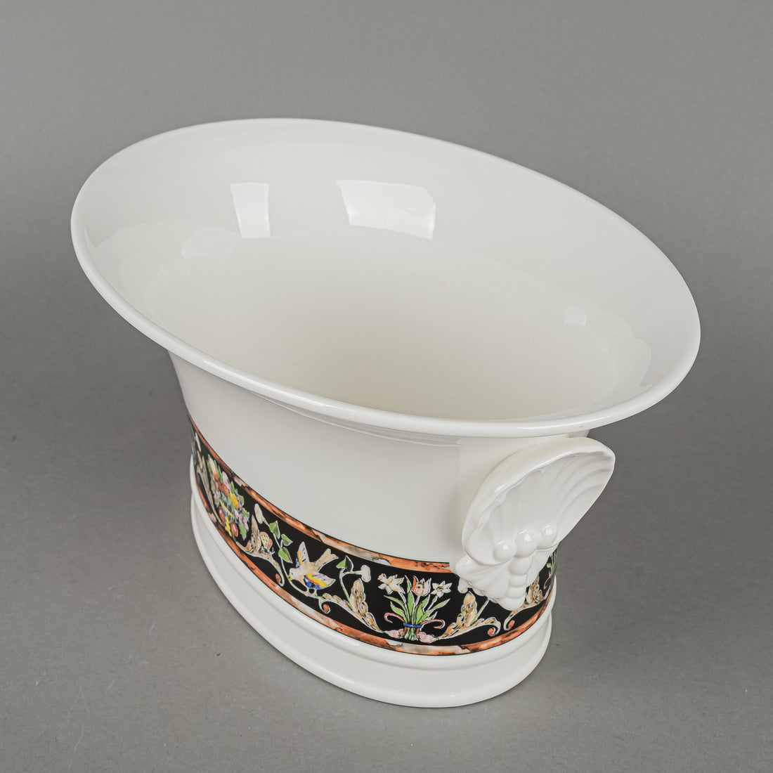 VILLEROY & BOCH Intarsia Chateau Collection Oval Jardiniere