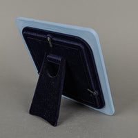 WEDGWOOD White On Blue Jasperware 4"x4" Photo Frame