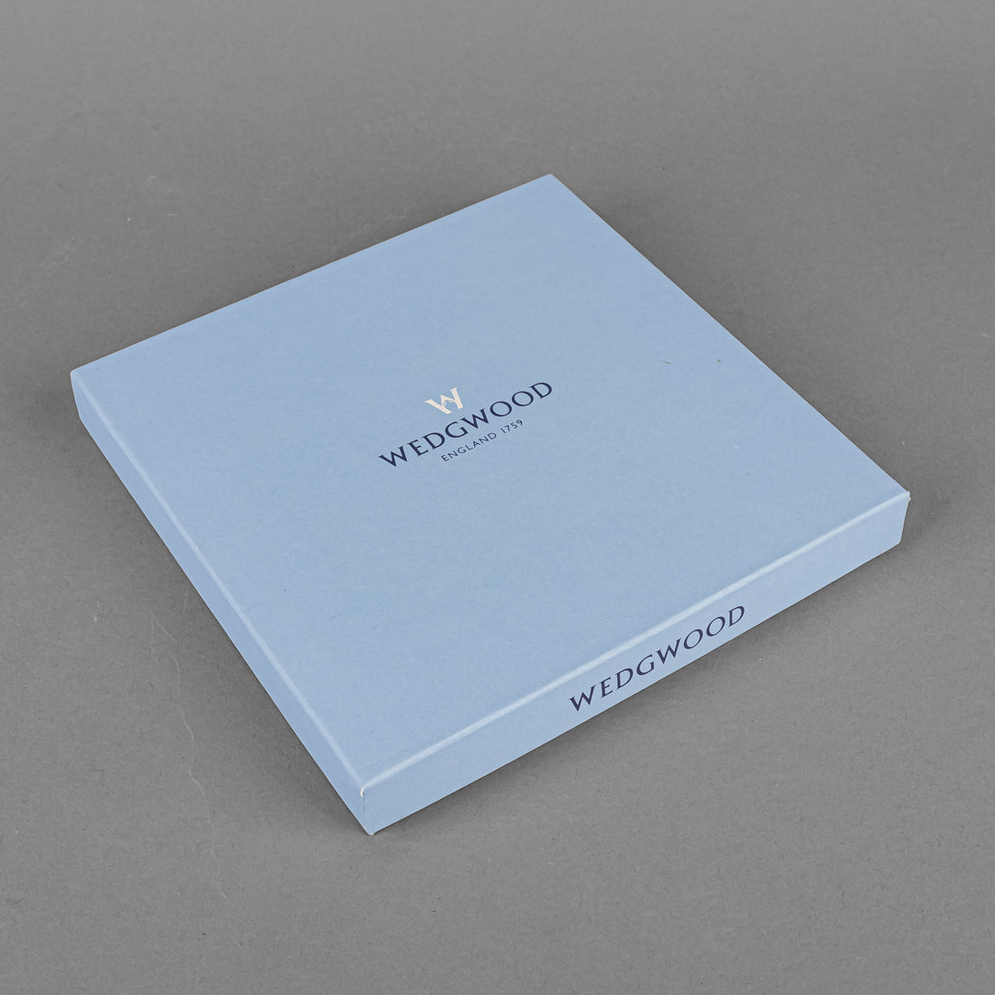 WEDGWOOD White On Blue Jasperware 4"x4" Photo Frame