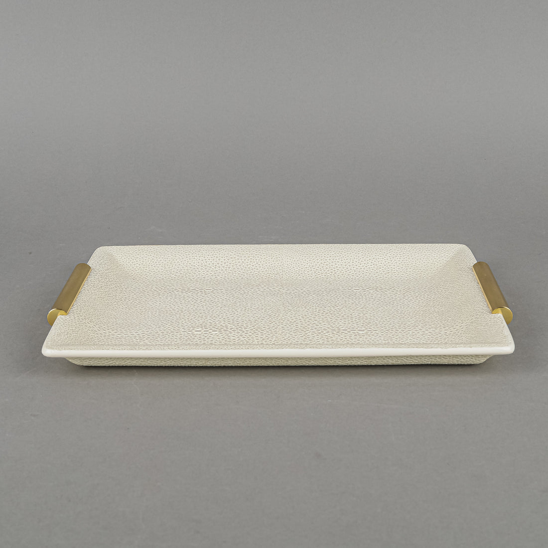 AERIN Shagreen Cream Vanity Tray