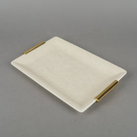 AERIN Shagreen Cream Vanity Tray