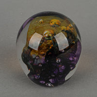 ROBERT HELD ART GLASS Sommerso Bubbles Paperweight